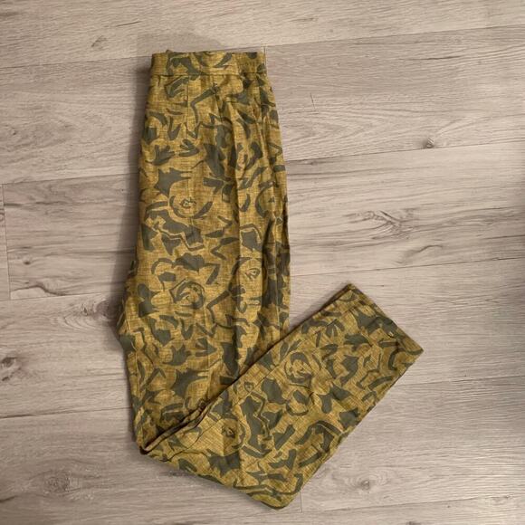 Max Mara Linen Floral Pants Size 2 - Picture 5 of 5